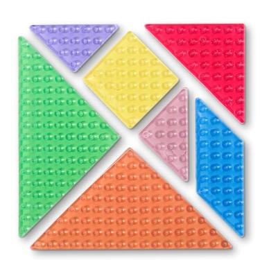 Imagem de devembr Snowboard Stomp Pads, Funny Stomp Pad Snowboard com design 3D, material PVC, tangram, colorido