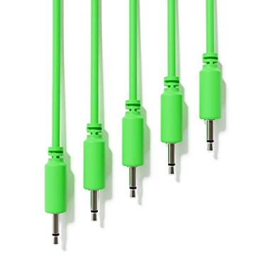 Imagem de ExcelValley – Pacote com 5 – Cabos Mono Modular Patch – Sintetizador Eurorack TS de 3,5 mm 0,35 mm (20 cm – 8" | Verde)