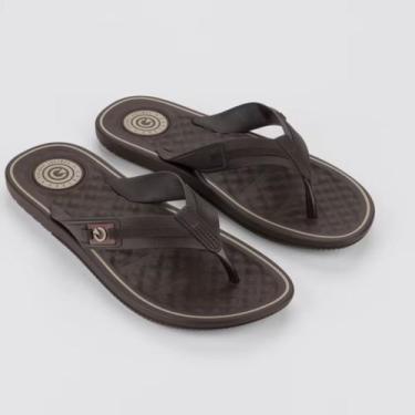 Imagem de Chinelo Masculino Cartago Arizona Estiloso Lançamento Conforto, Marrom