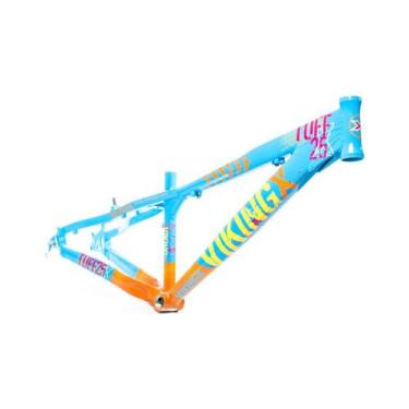 Imagem de Quadro 26 vikingx tuff x-25 dirt freeride aluminio, Azul claro