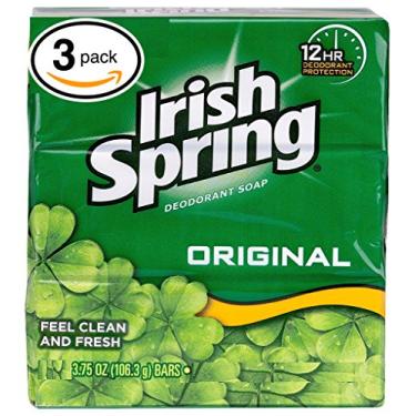 Imagem de Irish Spring (Pacote De 3 Barras) Sabonete Em Barra Com Aroma Original Para Homens E Mulheres. Proteção Contra Odores/Desodorantes De 12 Horas! Para Uma Pele Com Sensação Saudável. Ótimo Para Mãos,