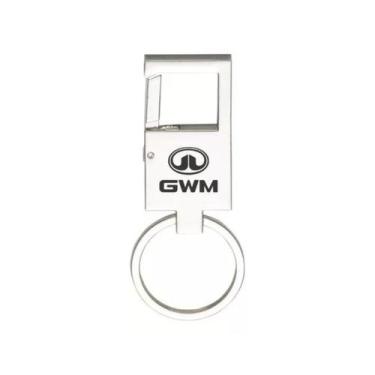 Imagem de Chaveiro Espelhado Mosquetão Para GWM Metal - E - LUALKI STORE LASER