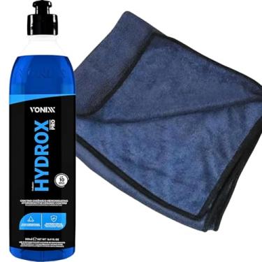 Imagem de Produto para proteção automotiva Hydrox Vonixx Coating Ceramico Hidro Repelente Vitrificação Sem toque + Toalha Secagem 50x90 Detailer