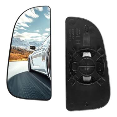 Imagem de SYKRSS Vidro retrovisor inferior esquerdo do motorista 68067731AA compatível com Dodge Ram 1500 2500 3500 4500 5500 2018 2010-2018, vidro convexo inferior com suporte de montagem traseira