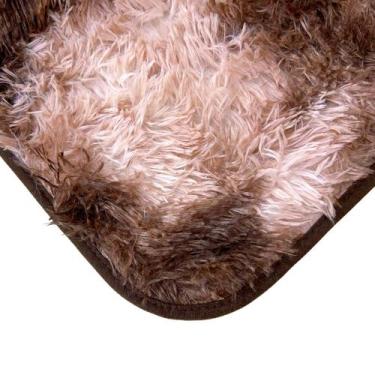 Imagem de 2 Tapete Passadeira Peludo Kit Beira de Cama Closet Aparador - Mava En