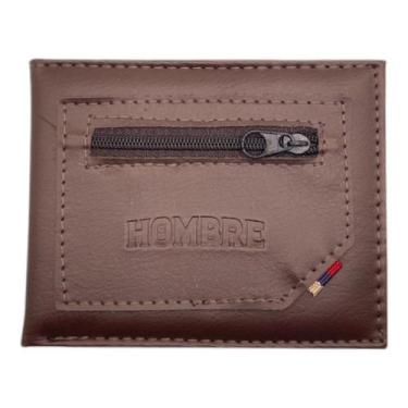 Imagem de Carteira Slim material sintético Minimalista RFID 3 Cartões CNH RG Zíp