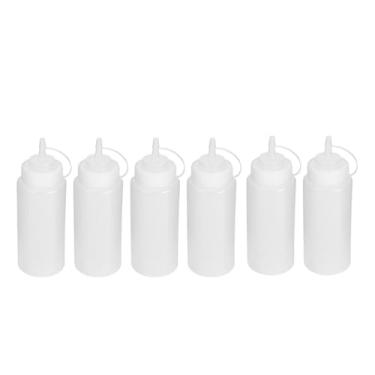 Imagem de Molho de Tomate Squeeze Bottle Kitchen Supplies para Dispensador de Molho e Molho de Salada Transparente 6pcs 480ml