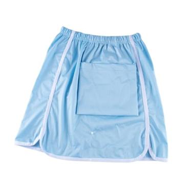 Imagem de Kokiya Salia de fraldas para adultos Padra de cama, portátil leve lavável com saia de bolso para desabilitar a cama de cama, Xl Azul
