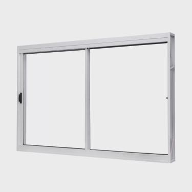 Imagem de Janela de Aço de Correr Lateral100x150cm 2 Folhas Vidro Liso Unic Sol Ramassol
