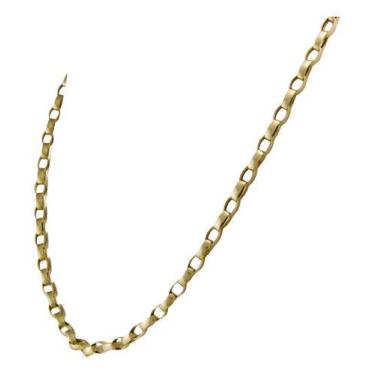 Imagem de Colar Feminino Ouro 18k Elos Portugueses Alongados 3.5 50 Cm - JOIE JO