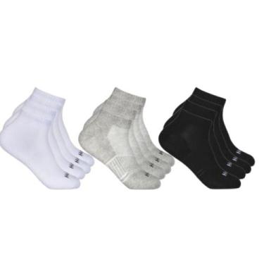Imagem de Kit 12 Pares de Meias Cano Curto - Hoahi - ALTOMAX, 33/38, 2 brancas 2