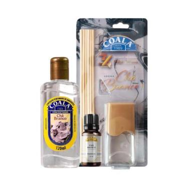 Imagem de Kit Aromatizador Coala Chá Branco Difusor 100ml Limpador Perfumado 120