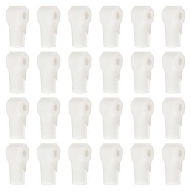 Imagem de PATIKIL Trava de fixação de 7 mm, 25 ganchos para quadro de pegboard, travas de gancho anti-varredura e roubo, pinos de plástico para acessórios móveis, loja de roupas, exibição de segurança de varejo