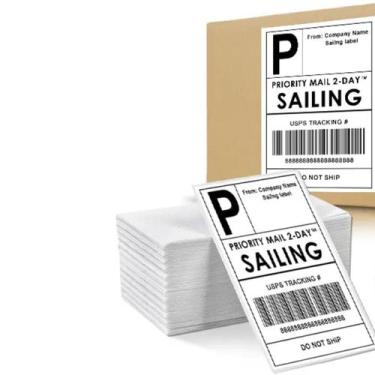 Imagem de Bloco 5000 Etiquetas Impressora Térmicas S/ Ribbon Envio já - Home Goo