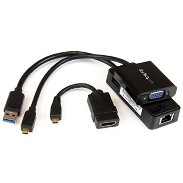 Imagem de StarTech.com Kit adaptador VGA e Gigabit Ethernet, Lenovo Yoga 3 Pro, Preto