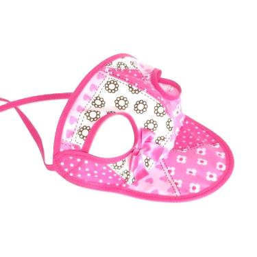 Imagem de Boné para Cachorro com viseira rosa estampado  tamanho P