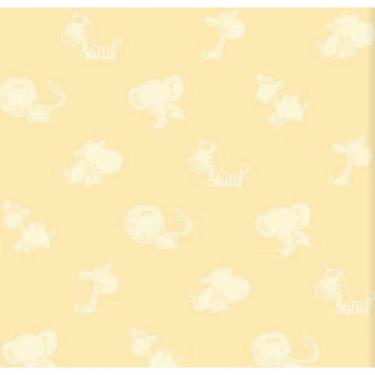 Imagem de Papel De Parede Safari Friends Infantil Amarelo Sf6221
