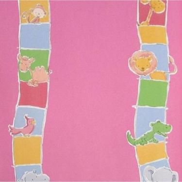 Imagem de Papel De Parede Safari Friends Infantil Colorido Sf6212