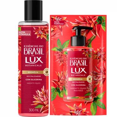 Imagem de Kit Sabonete Líquido Lux Bromélia Revitalizador Botanicals + Refil