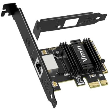 Imagem de Placa de rede PCIe 5G Base-T com RTL8126, placa de rede VIMIN 5G RJ45, 5G/2,5G/1000/100 Mbit/s, adaptador PCI Express Ethernet para Windows10/11, Vmware e Linux, suporta WOL, para PCle x4, x8, x16
