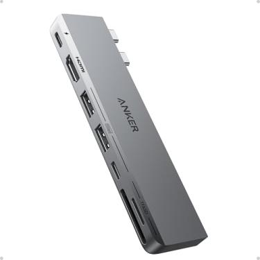 Imagem de Anker Hub USB C para MacBook, 7 em 2, com HDMI 4K, compatível com Thunderbolt 4, 1 tipo C e 2 portas de dados USB A, para MacBookPro de 13”, MacBookAir M1/M2 e mais
