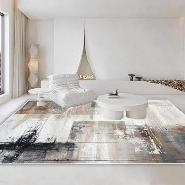 Imagem de Tapete geométrico moderno para sala de estar, decoração de área grande, tapete de pelúcia para cabeceira de quarto (200x250 cm)/JH014-Flannel-5)