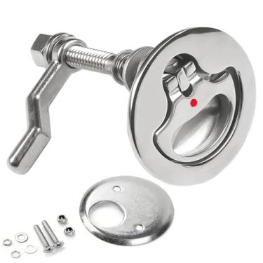 Imagem de OSTARE Trava de câmera de barco de aço inoxidável, trava de escotilha de convés marítimo com fixadores