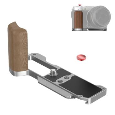 Imagem de SZZCNOX Punho X-M5 em forma de L para FUJIFILM X-M5, placa de liberação rápida integrada para Arca, cabo de madeira de liga de alumínio com botão de obturador para acessórios de câmera Fujifilm XM5