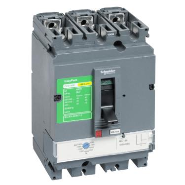 Imagem de Disjuntor Tripolar Ajustável 56-80A 25kA 380/415Vca CVS100B3080/LV510306 – Schneider