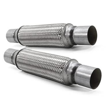Imagem de RP Remarkable Power Power, Tubo Flexível De Escapamento Rk7537, 2" X 10", Aço Inoxidável Resistente, 14", Pacote Com 2