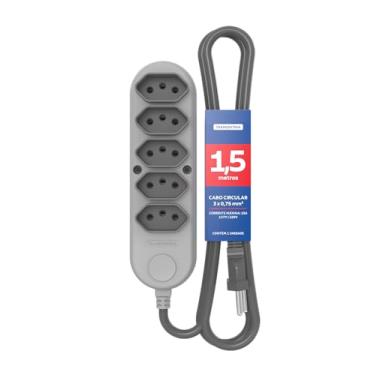 Imagem de Tramontina Extensão Múltipla 5 Tomadas 2P+T 10 A 250 V 1,5 m