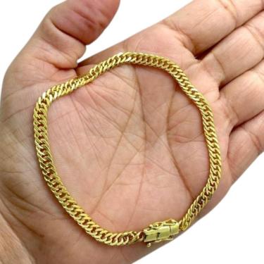 Imagem de Pulseira Grumet 5Mm Fecho 750 Especial Banhado A Ouro 18K