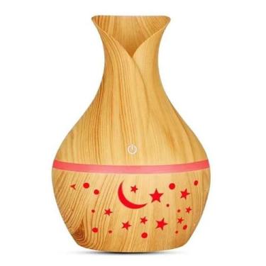 Imagem de Aromatizador Difusor Ambiente Ultrassônico Estrelado Led - Madeira Cla