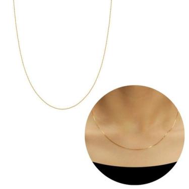 Imagem de Corrente veneziana 45cm banhada a ouro 18k - Morganitte