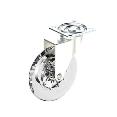 Imagem de Rodízio Gel 100mm Giratório Para Móveis - Suporta Até 65kg - Soprano