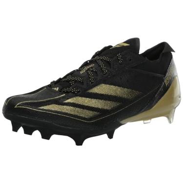 Imagem de adidas Chuteira masculina Adizero Electric American Football, Preto/dourado metálico/carbono, 43