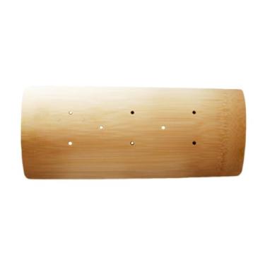 Imagem de predolo Travesseiro cervical de sauna de bambu, relaxante ergonômico para ombros, travesseiro de apoio simples para pescoço, suporte cervical para quarto de, 5cm
