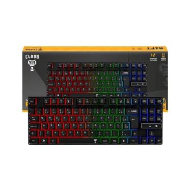 Imagem de Teclado Gamer 80% Clanm Rift – Compacto ABNT-2 Membrana USB RGB