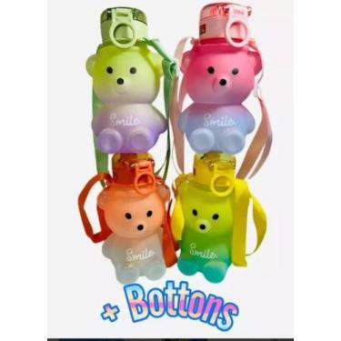 Imagem de Garrafa De Água Cantil Da Kawaii Volta as Aulas Escolar creche Infanti