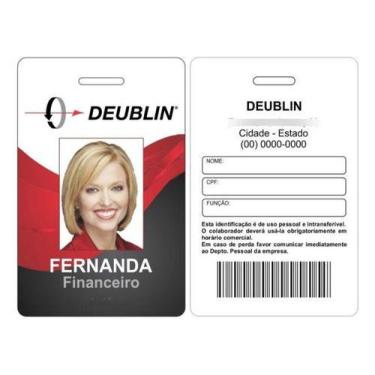 Imagem de Crachá PVC Personalizado - Frente e Verso - 15 Unidades - Papermix