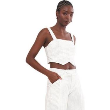 Imagem de Blusa Colcci Alfaiataria Comfort Listrada-Feminino