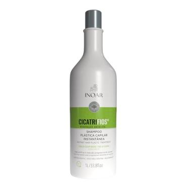 Imagem de Inoar, Cicatrifios, Shampoo Reconstrutor, Hidratação Profunda e Redução de Volume, Pantenol, Creatina Vegetal e Rejucomplex®, Vegano – Para Cabelos Danificados ou Quebradiços, 1L