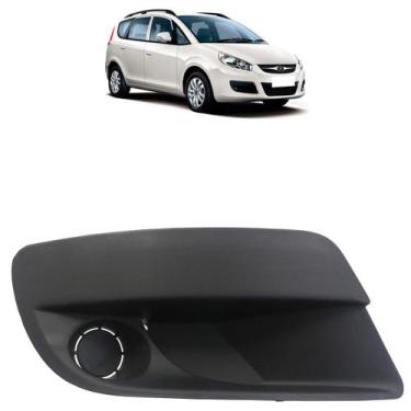 Imagem de Moldura Grade Milha J6 2011 2012 2013 2014 2015 Preto Acabamento Textu