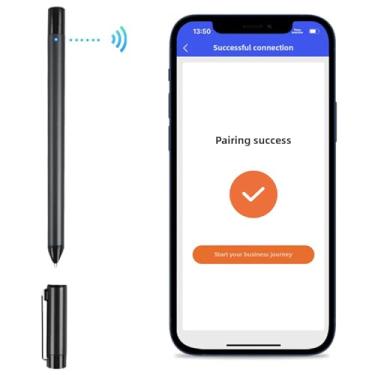 Imagem de GOWENIC Caneta Smart Sync com caderno digital para anotações, gravação em tempo real e sincronização para digitalização, conversão em texto, armazenamento e compartilhamento de (Marrom)