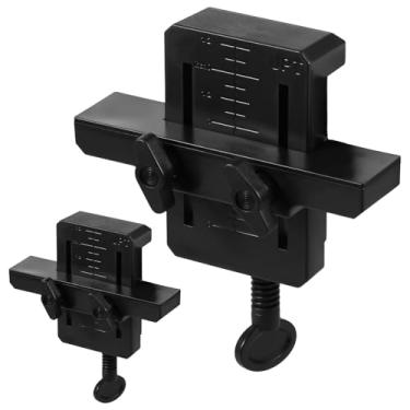 Imagem de 2 peças de gabarito de montagem de porta de armário multiuso ajustável dobradiça de porta oculta gabarito gabarito gabinete estável braçadeira de instalação portátil braço de suporte de porta oculto