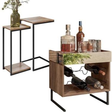 Imagem de Adega Espelhada Com Mesas Laterais D01 Design Demolição - LYAM DECOR