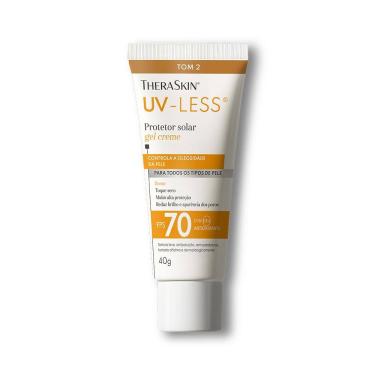 Imagem de Protetor Solar Theraskin UV Less FPS70 Gel Creme Tom 2 40g