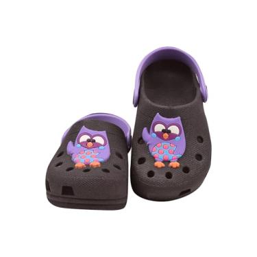 Imagem de Babuche Sandália Infantil Menina Coruja Confortável Leve e Antiderrapante Dulupe (BR, Bebê, Faixa Numérico, 21, 22)