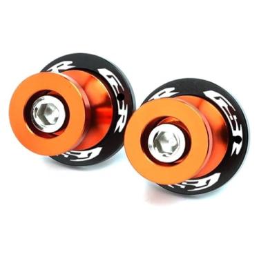 Imagem de BYYINGSUS Parafusos de suporte deslizantes de bobinas Swingarm C-N-C M8 Acessórios de motocicleta compatíveis com GSR 750 600 400 GSR400 GSR600 GSR750 (laranja)