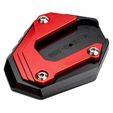 Imagem de Extensão de suporte lateral de motocicleta compatível com acessórios F850GS / F750GS F850 GS Adventure F 750 850 GSA 2018-2022 2023 (vermelho)